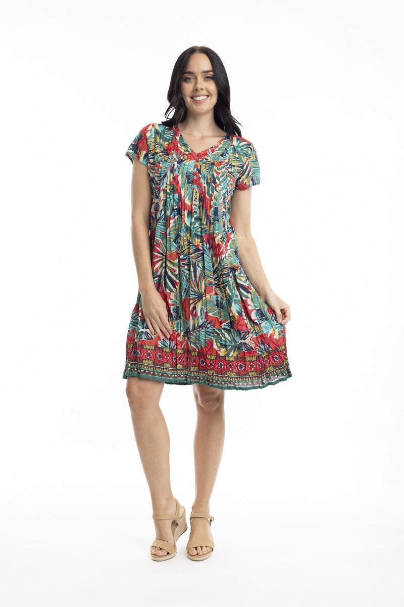 ORIENTIQUE EASY FIT DRESS RIO [Sz:8]