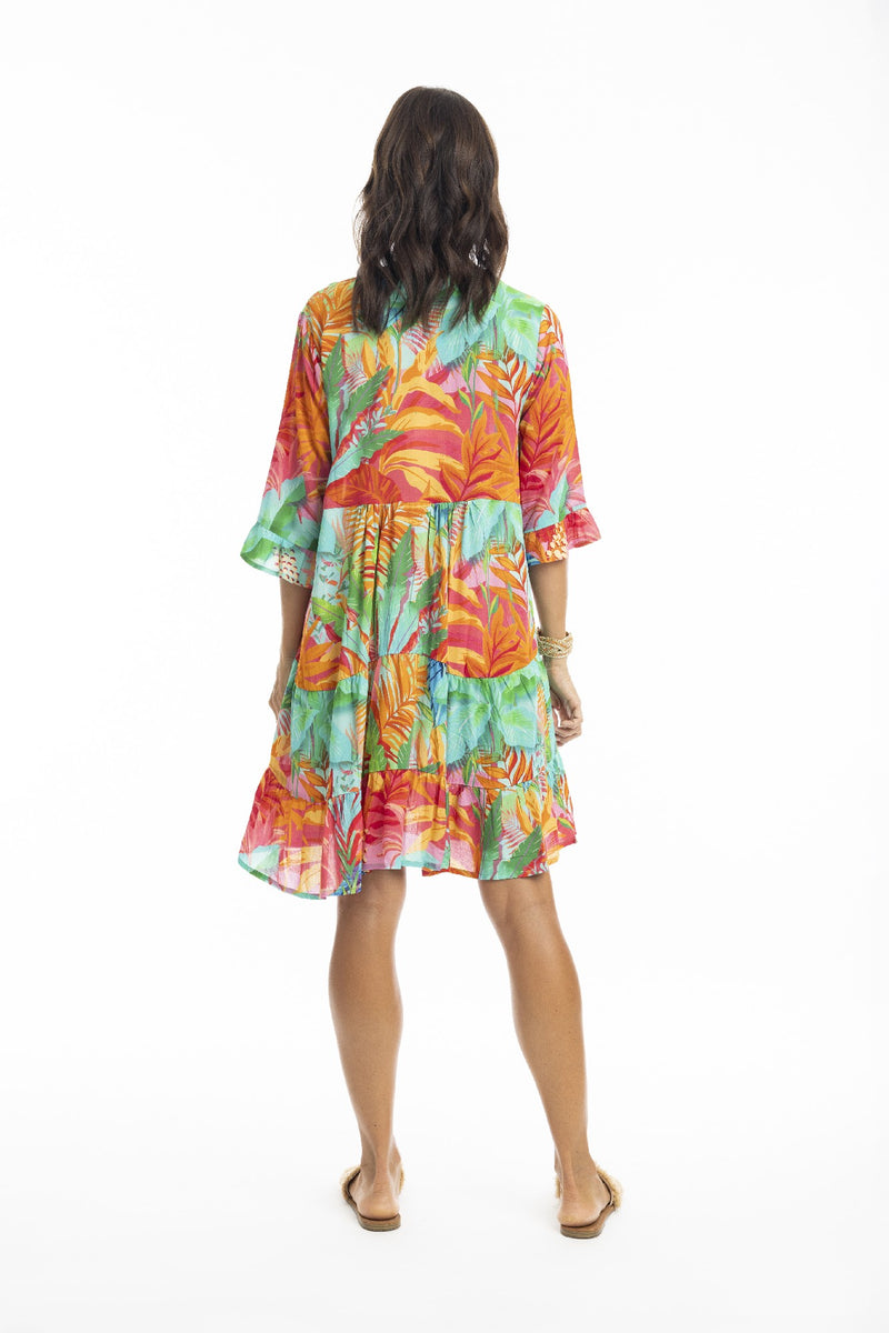 ESCAPE BY OQ ALISA FRILL SLEEVE LAYERS DRESS [Sz:10]