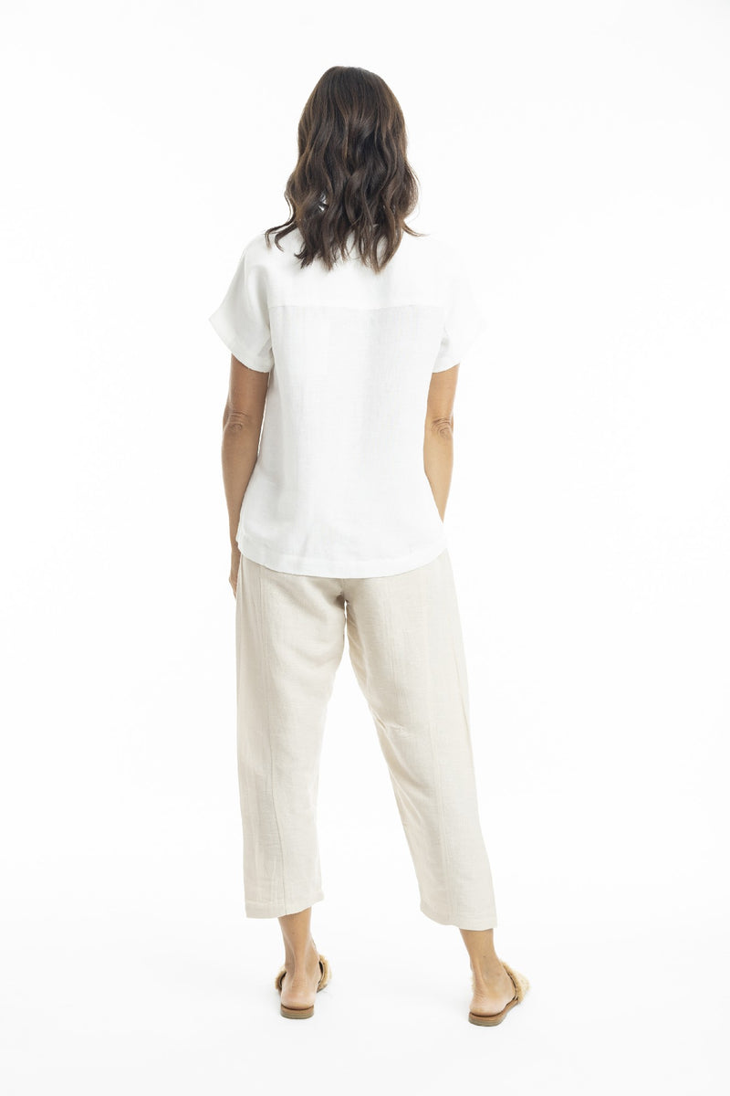 ESCAPE BY OQ LINEN PANT SAND [Sz:10]