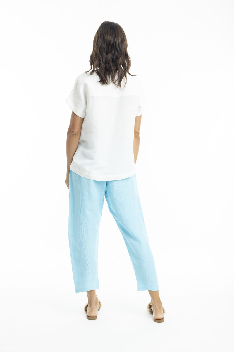 ESCAPE BY OQ LINEN PANT SKY [Sz:10]