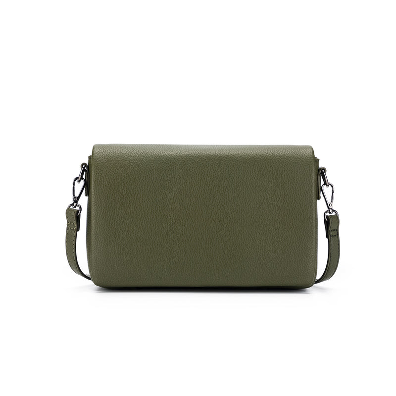 BLACK CAVIAR CELINE MESSENGER BAG DARK OLIVE