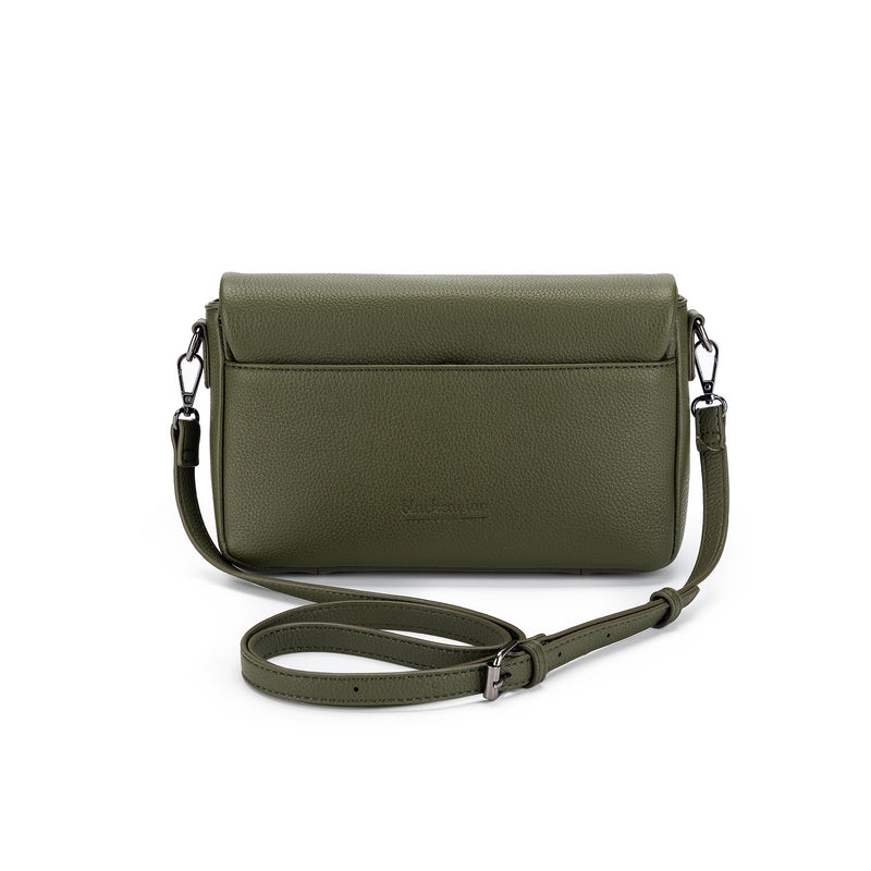 BLACK CAVIAR CELINE MESSENGER BAG DARK OLIVE