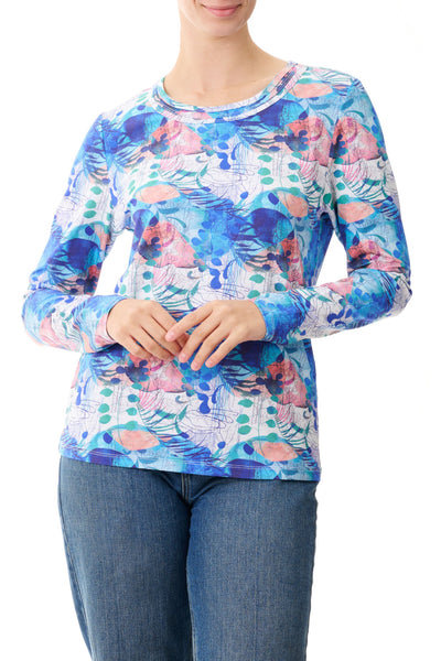 GIVONI NINDERRY PRINT TOP BLUE [Sz:8]