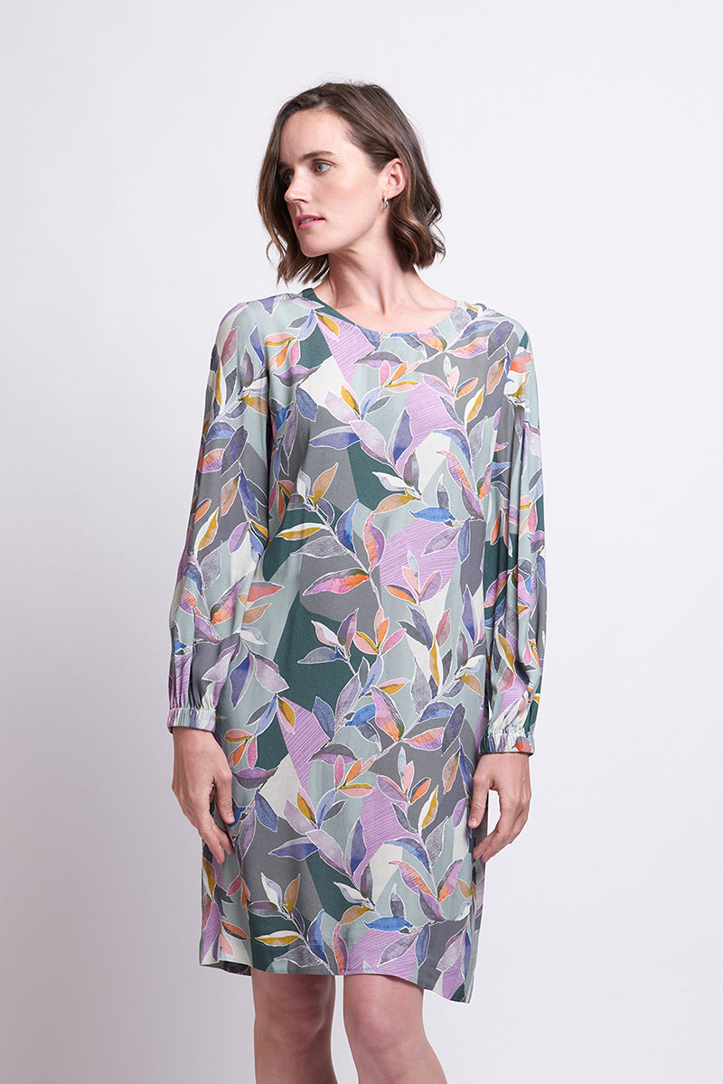 FOIL SHIFTING GEARS DRESS UNBELEAFABLE [Sz:10]