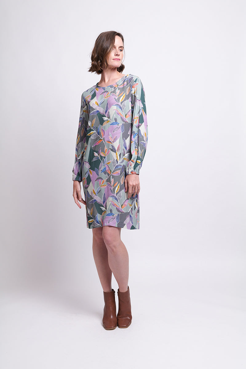 FOIL SHIFTING GEARS DRESS UNBELEAFABLE [Sz:10]