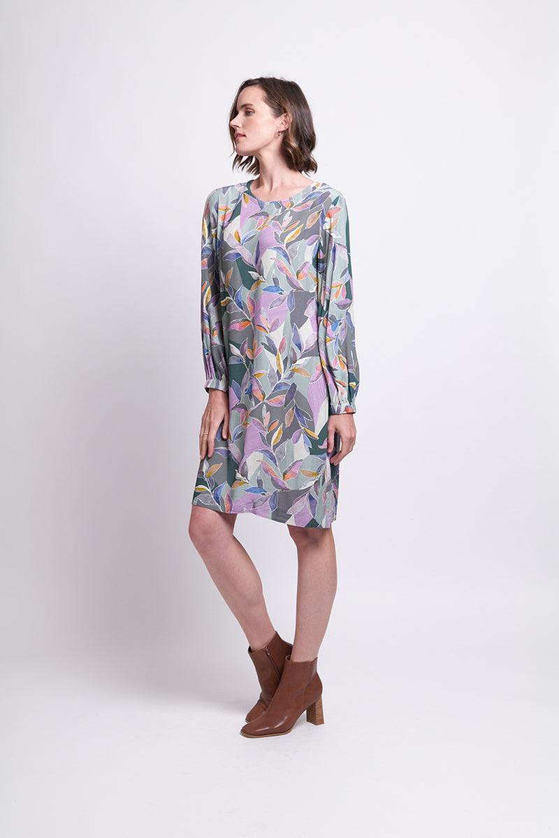 FOIL SHIFTING GEARS DRESS UNBELEAFABLE [Sz:10]