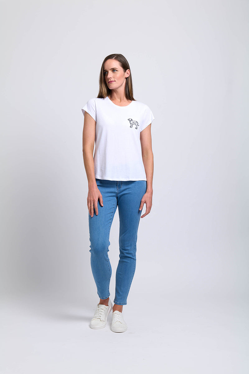 FOIL PERFECTLY FORMED TEE WHO&