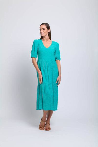 FOIL VERY EASY BREEZY DRESS JADE [Sz:10]