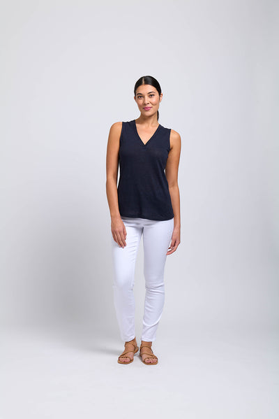 FOIL VESTED INTEREST TANK TRUE NAVY [Sz:S]