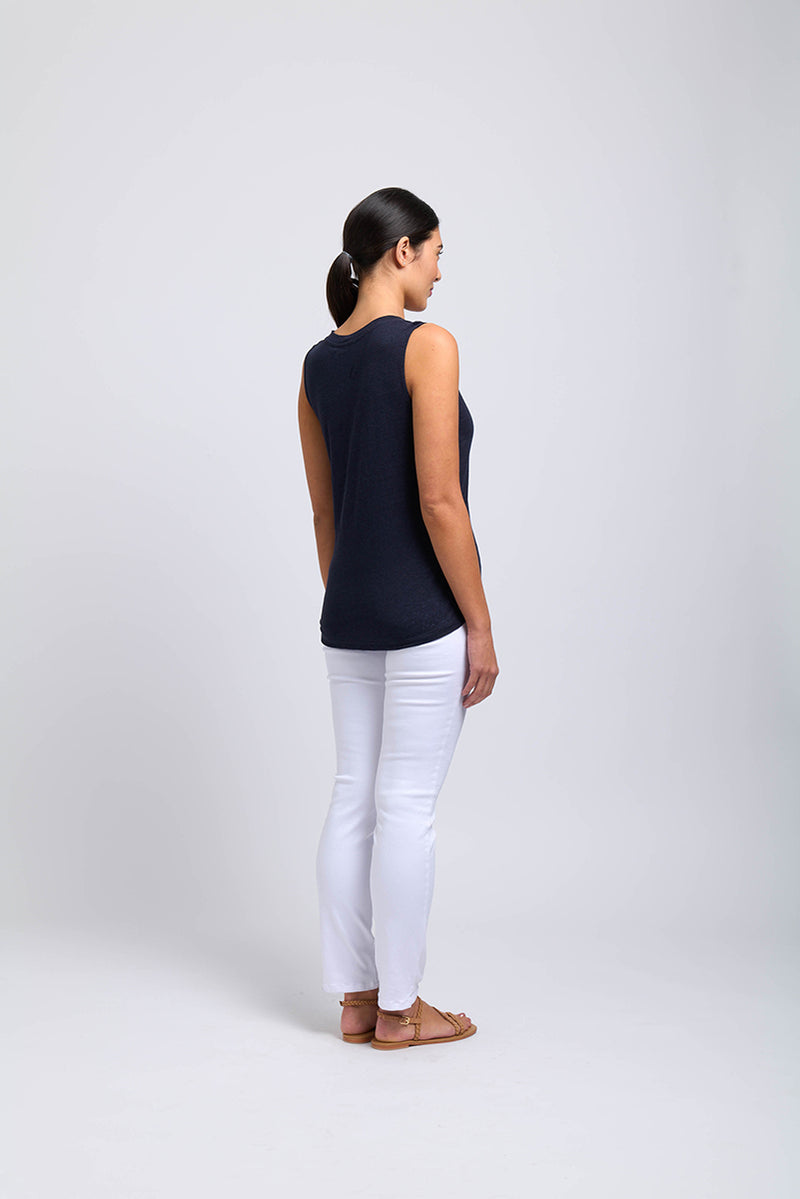 FOIL VESTED INTEREST TANK TRUE NAVY [Sz:S]