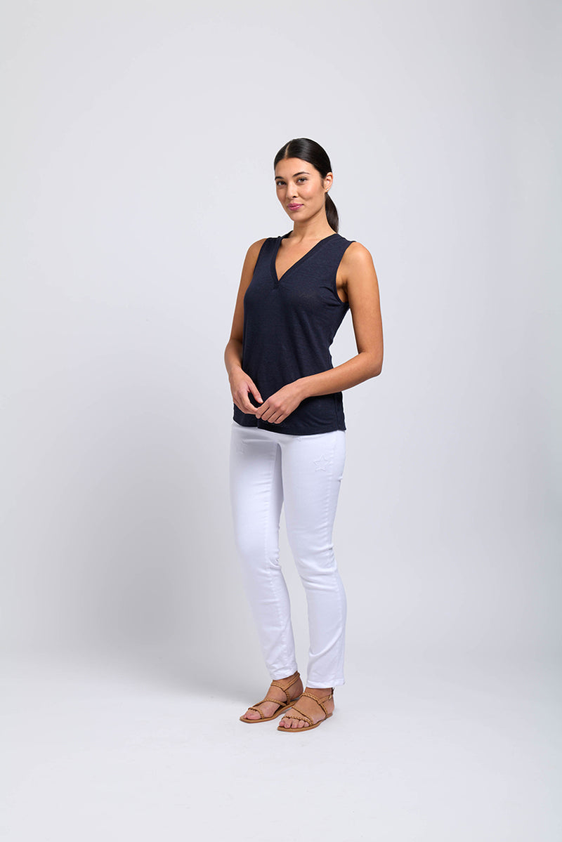 FOIL VESTED INTEREST TANK TRUE NAVY [Sz:S]