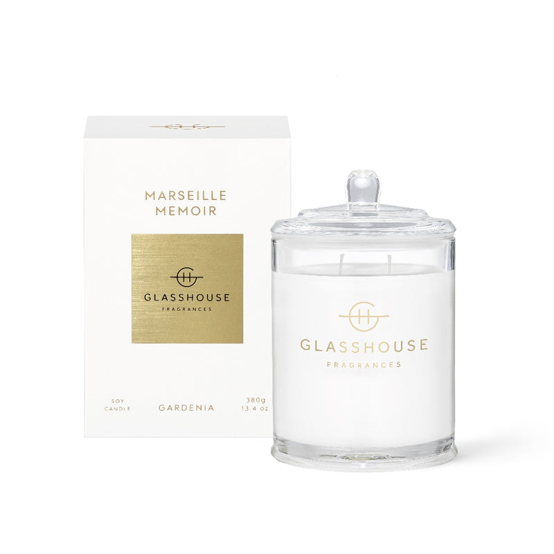 GLASSHOUSE FRAGRANCES 380G CANDLE MARSEILLE MEMOIR